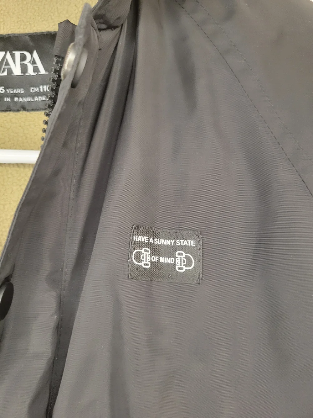 Zara Black Button-Front Coach Jacket - Picture 7 of 7